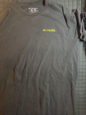 Columbia Black Short-Sleeve Tee with Yellow Chest Logo